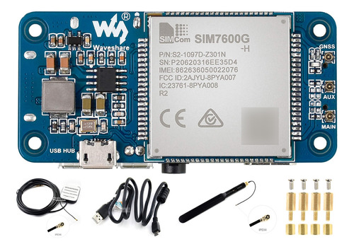 Módulo Simg-h 4g Hat Para Raspberry Pi Y Pc, Soporte Lte C.