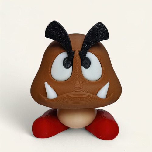 Set Figura Articulada De Mario Bros Toonaki Con Hongo Goomba