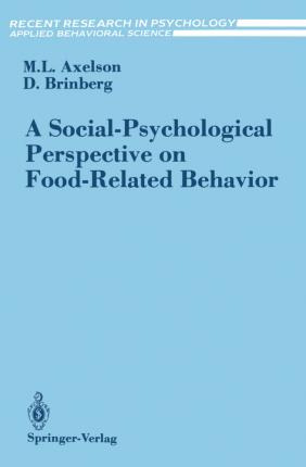 Libro A Social-psychological Perspective On Food-related ...