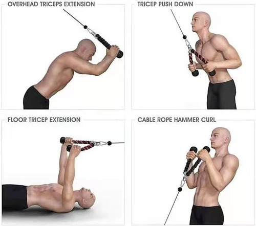 Sistema De Cable Con Polea Cuerda De Agarre Entrenamiento