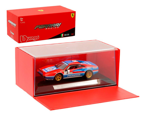 Ferrari 308 Gtb 1982 Carreras 3 Burago Escala 1/43 Nuevo 