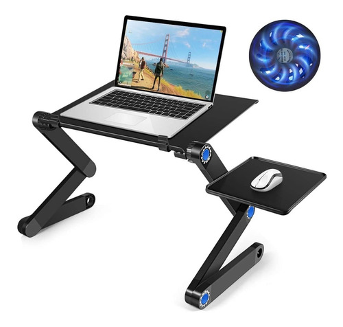 Soporte Para Laptop Y Mouse Plegable Con Enfriador