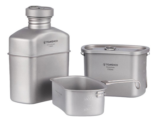 Juego De Utensilios De Cocina Para Acampar Con Tazas De Can