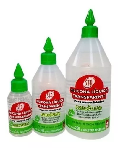 Silicona Liquida Adhesivo 250 Ml Transparente Pegamento