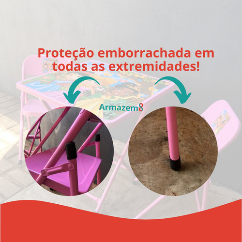 Mesinha Infantil Didática Criança 2 Cadeiras
