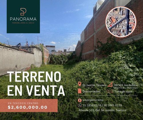 Terreno En Venta En Texcoco Centro