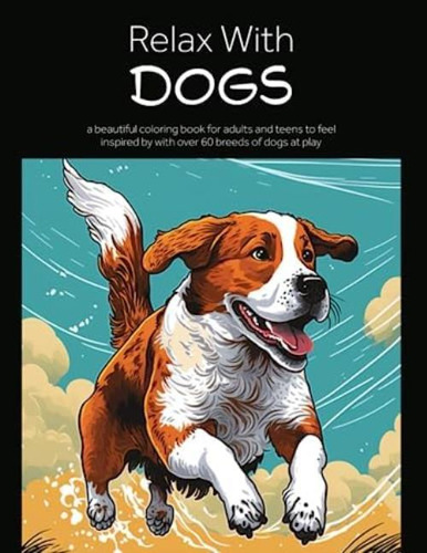Libro: Relax With Dogs: A Beautiful Coloring Book For Adults