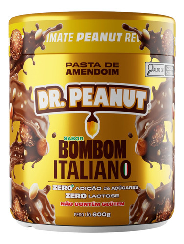 Pasta De Amendoim Bombom Italiano 600g - Dr. Peanut