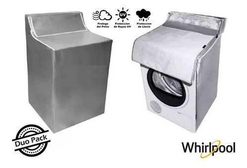 Cubiertas Lavadora Y Secadora 16-20 Kg Set Gemelas Whirlpool