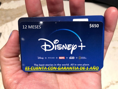 Tarjeta De Regalo Disney Plus 1 Año De Garantia Gif Card (Usado)