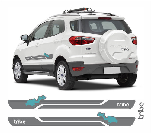 Adesivo Faixa Lateral Tribe Mergulho Ford Ecosport Eco18