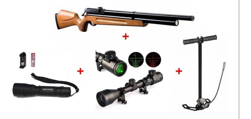 Rifle Pcp M22+bombin+mira Telesco+linterna+montura Geoutdoor