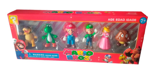 Set 6 Figuras De Mario 