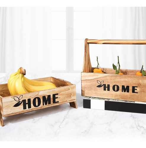 Cesta De Madera , , Cesta Para Comida, Bandeja Para Servir,