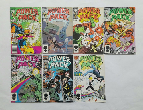 Power Pack Grupo De 7 Cómics Marvel Originales En Inglés #13