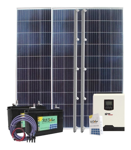 Kit Solar Para Casas Completo Paneles 270w Inversor 3000w 1s