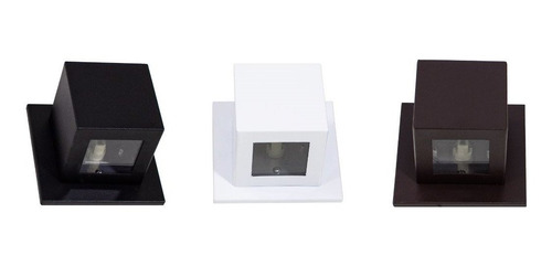 Arandela Box Cubo Pequena 1 Facho Parede Muro St1319