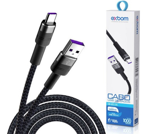 Cabo Usb Tipo C 1 Metro Type C Aluminio