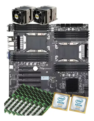 40コア80スレッド XEON gold サーバー Kit Servidor Dual Xeon X11d-16d 2x Gold 6152 256gb Cooler