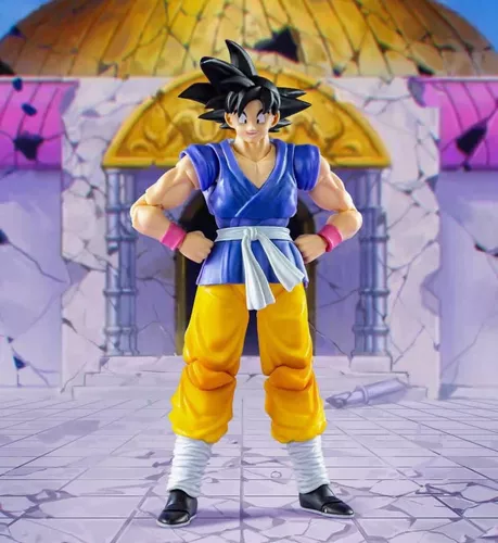 Boneco Goku Dragon Ball Gt Demoniacal Fit Azul Amarelo