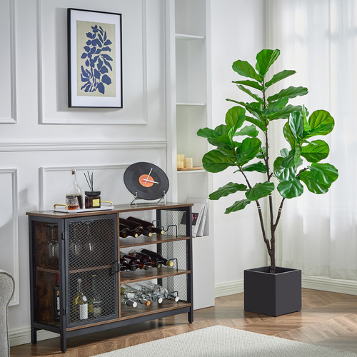 Árbol Artificial Ficus Pandurata, Planta Decorativa Hogar Sin Maceta