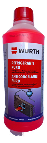 Refrigerante Anticongelante Wurth  Puro 1 Litro