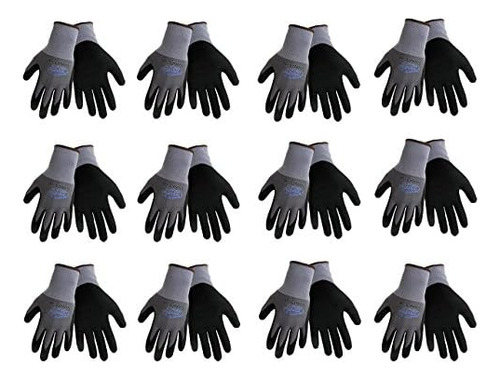 500nft Nitrile Coated Work Gloves Sizes Small-xl, Gray/...