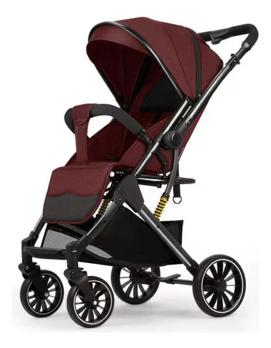 Coche Bebe Con Huevito Reforzad Manija Rebatible Priori 7315 Bordó