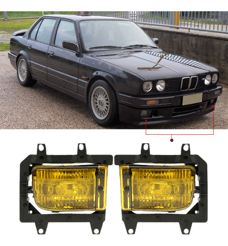 Kit Lentes Plástico Transparente Luces Niebla Delanteras Bmw