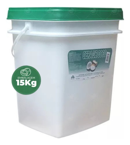 Balde 15kg Cera De Coco Solven Original P/ Vela 100% Natural