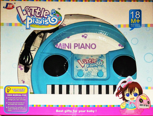 Imagen 1 de 2 de Piano Musical Bebe Sonajero Luces Sonido Incluye Pilas Jugue