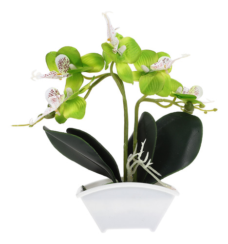 Maceta Artificial Con Forma De Orquídea Pequeña Para Baño Y