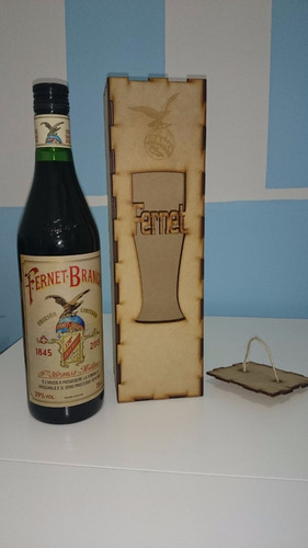 Caja Fernet Fibrofacil/mdf 75 Cl *ideal Souvenir*