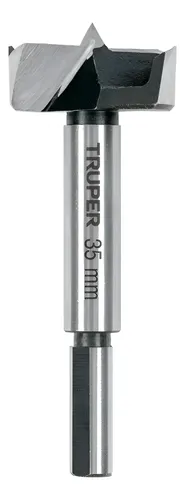 Foret Forstner BIGP 35 Mm - 3 Tranchants, Butée De Profondeur, Pour Bois, Charnières, Perçage Précis - 10