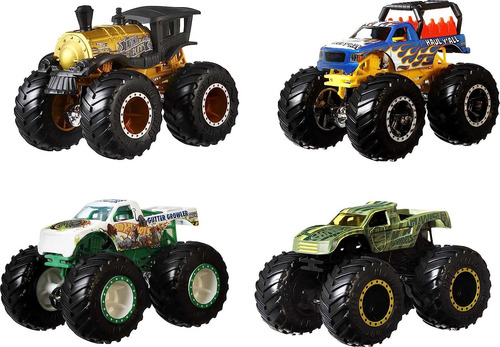 Ruedas Gigantes Hot Wheels Monster Trucks A Escala 164, P...