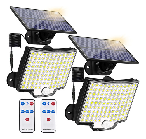 Luces Solares Para Exteriores, 106 Led De 3000 Lmenes, Con S