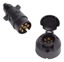 Comprar Ficha Conector Trailer Acoplado Plastico 7 Vias Macho Hembra