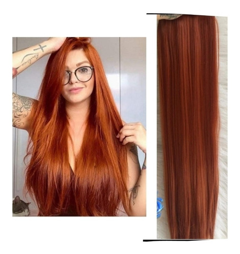 Extensiones De Cabello Seminatural Largo Cobrizo