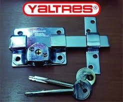 Cerrojo Yaltres Llave Cruz Original Mod.6le Con 3llaves