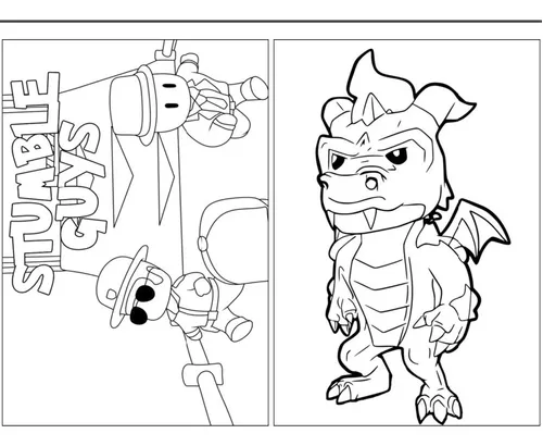 Divertidos Desenhos de Stumble Guys para Colorir