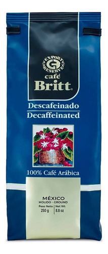Café Britt Descaf Molido 250g