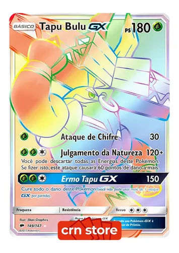 Pokémon Tapu Koko Gx Tapu Lele Gx Tapu Bulu Gx Tapu Fini Gx