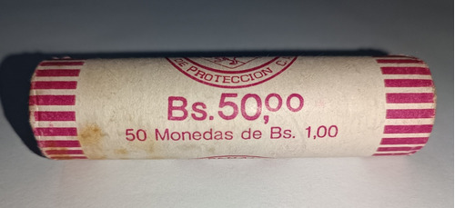 Moneda De Venezuela 1 Bs 1990 - Sin Circular - Tubo / Rollo