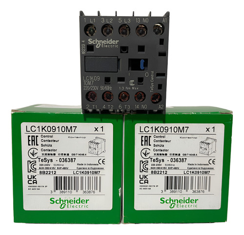 Contactor Tripolar De 9a (220v) + Contac Aux - Lc1k0910m7