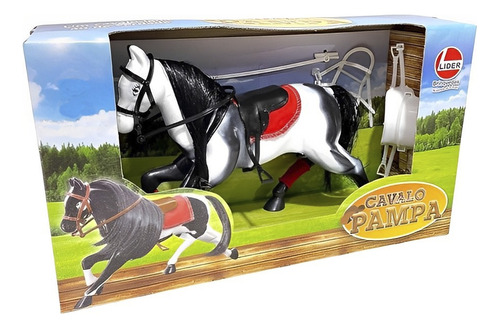 Cavalo Pampa Crina E Rabo Longos 2461 - Líder Brinquedos