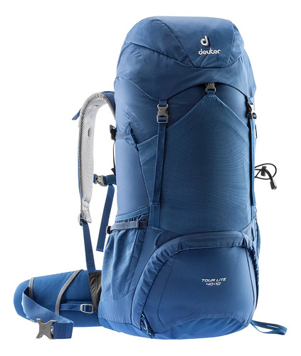 Mochila Tour Lite 40+10 Deuter C Ajuste Caminhadas Escaladas Cor Azul