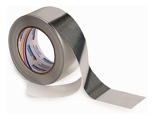 Cinta Autoadhesiva Aluminizada Para Aislantes Lana 75 Mm 45m