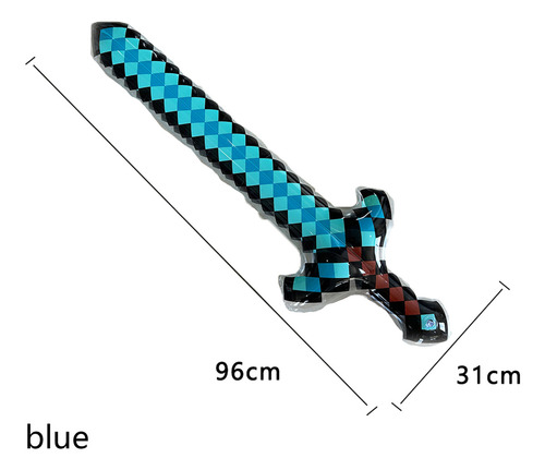 Minecraft Weapon Balloon Pvc Props Decoration Game 4pcs