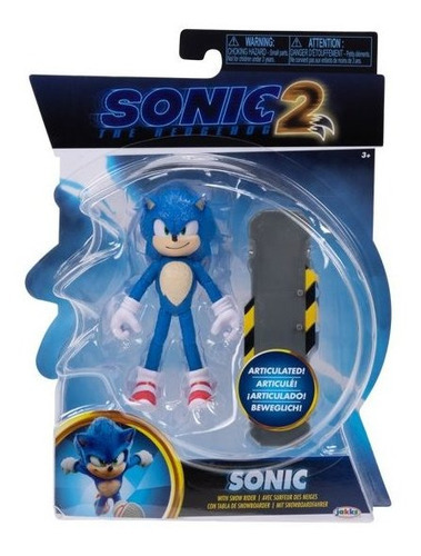 Sonic The Hedgehog 2 Sonic Action Figure Oficial