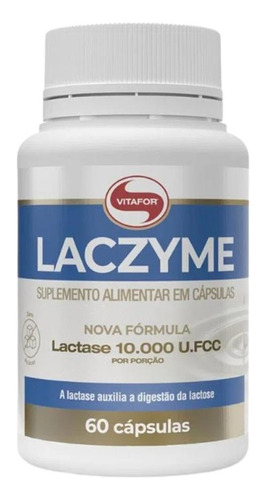Kit 2x: Laczyme Lactase Vitafor 60 Cápsulas
